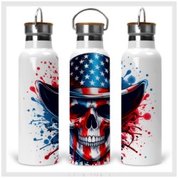 Patriotic Skull Drink...