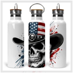 Patriotic Skull Drink...