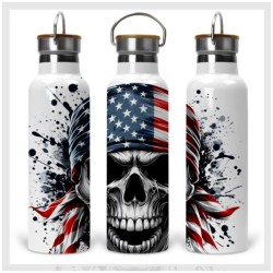 Patriotic Skull Drink...