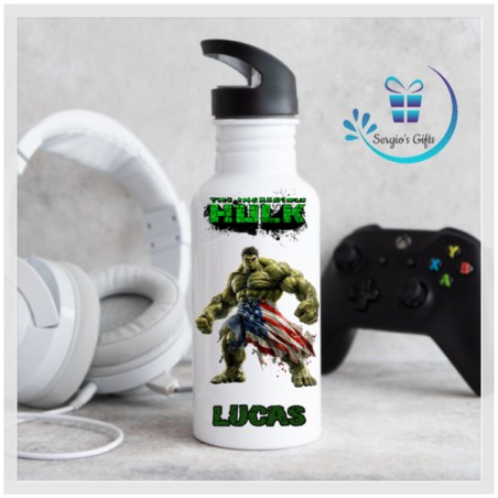 Marvel The Incredible Hulk Straw Bottle