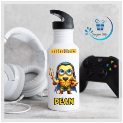 Aquaman Minions Straw Bottle