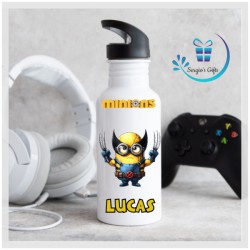 Wolverine Minions Straw Bottle