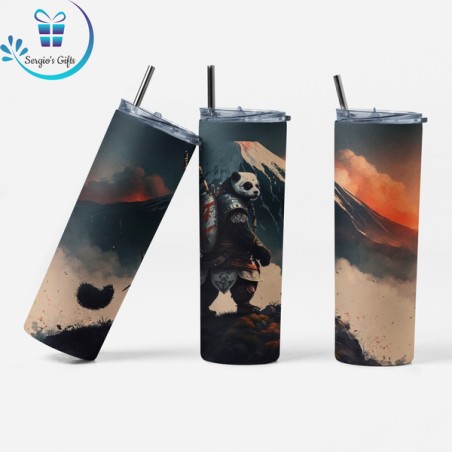 Japanese Samurai Skinny Tumbler