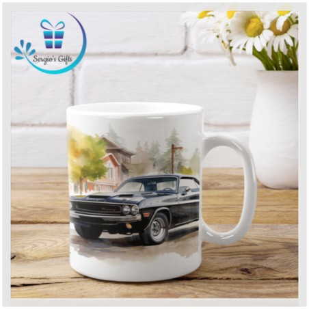 Muscle Car Dodge Challenger Coffee Mug