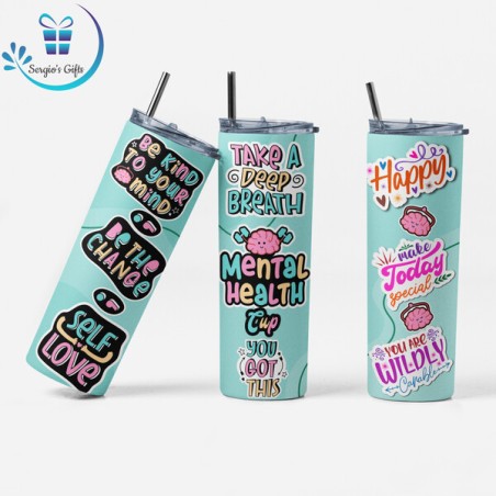 Affirmation Quote Skinny Tumbler