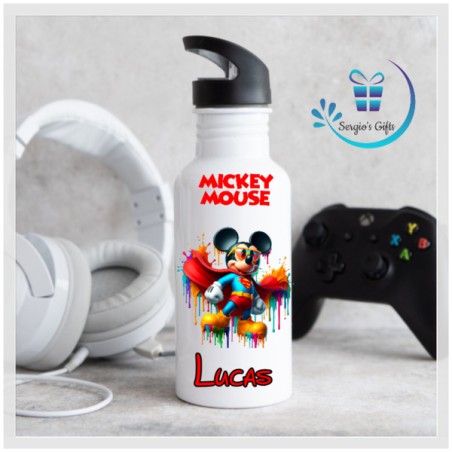 Disney Mickey Mouse Superman Straw Bottle