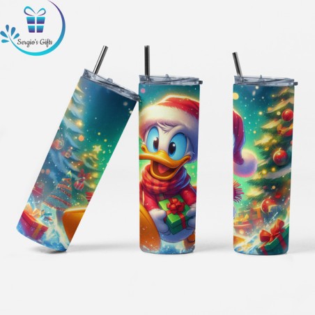 Disney Donald Duck Christmas Skinny Tumbler