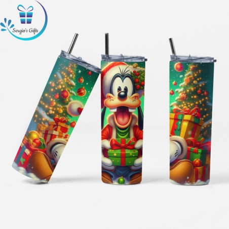 Disney Goofy Christmas Skinny Tumbler