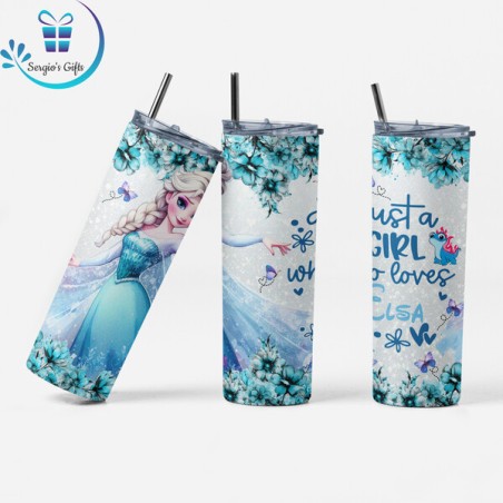 Disney Princess Elsa Skinny Tumbler