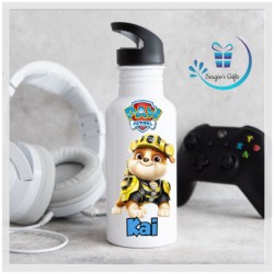 Paw Patrol Rubble Straw Bottle