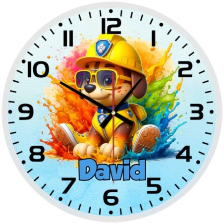 Paw Patrol Rubble Wall Clock