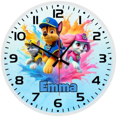 Paw Patrol Chase, Skye & Rubble Wall Clock