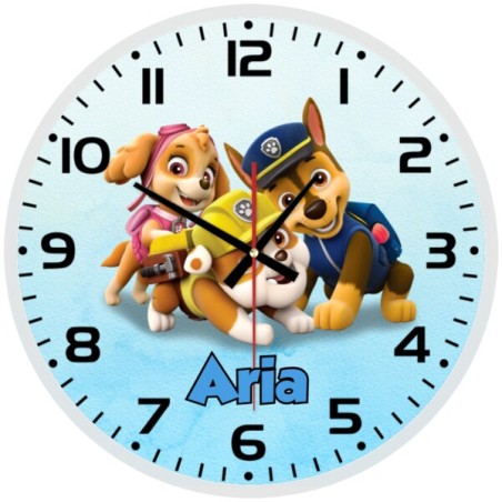 Paw Patrol Chase, Skye & Rubble Wall Clock