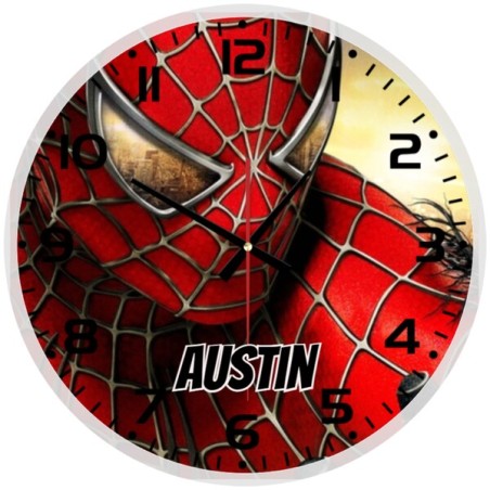 Spider Man Glass wall Clock