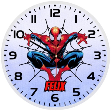 Spider Man Glass wall Clock