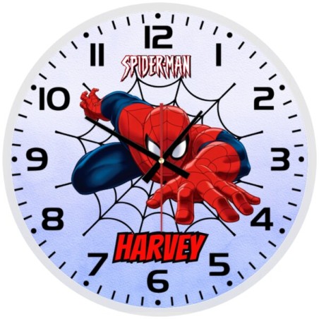 Spider Man Glass wall Clock