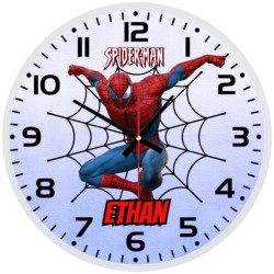 Spider Man Glass wall Clock
