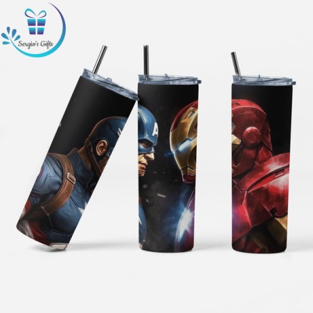 Captain America 20oz Skinny Tumbler