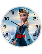 Disney Frozen Princess Personalised Glass wall clock