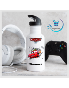 Disney Pixar Cars personalised 600ml drink bottles with Sippy straw
