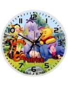 Disney Winnie the Pooh personalised glass wall clock