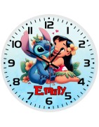 Disney Lilo & Stitch Glass Wall Clock – Fun and Whimsical Decor