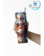 DC Harley Quinn 20oz Skinny Tumbler - Bold & Stylish