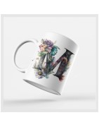 Floral Alphabet Mugs