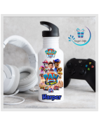 Paw Patrol Team Personalised 600ml drink bottle with sipping straw