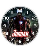 Marvel Iron Man Avengers personalised glass wall clock