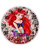 Disney Ariel The Little Mermaid Personalised Glass Wall Clock